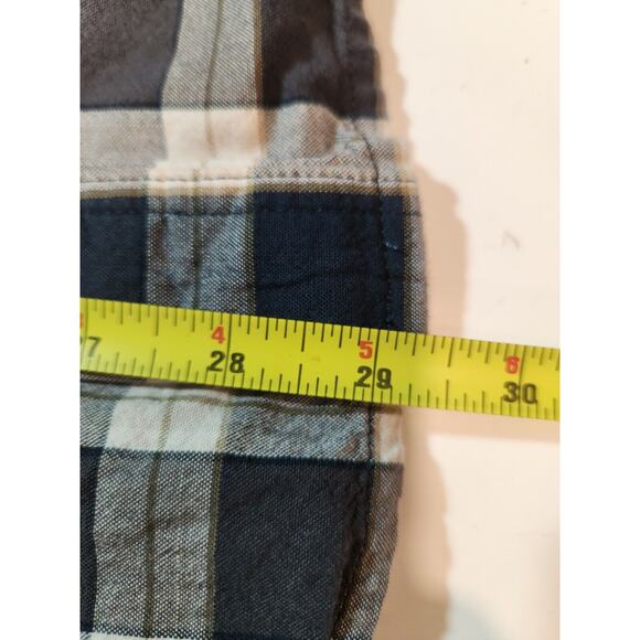 Carhartt Shirt Mens Large Gray Black Plaid Long Sleeve Loose Fit Button Down - Picture 9 of 9